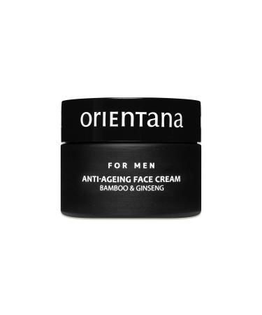 Orientana - Natural Face Cream For Men | Bamboo And Ginseng | Anti-Ageing Face Cream | Regenerates Nourishes Moisturizes | Smoothes & Reduces Wrinkles - 50g
