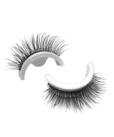 Reusable Self-Adhesive False Eyelashes 3D Makeup Lashes Eyelashes Easy To Put On Handmade False Eyelashes for Women and Girls Eye Makeup Tool 1Pair Style3