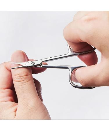 Cuticle Scissors Stainless Steel Small Manicure Scissors Nail Scissors for Women Professional Nail Scissors for Trimming Eyebrows Nose Hair Finger & Toe Nail Care - Buy Online on SooperMarket.com