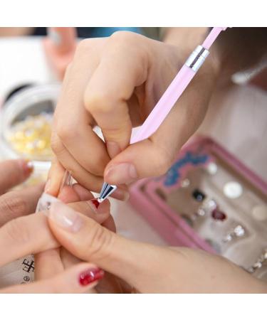 Geteawily Nail Art Drill - Manicure Art Precision Pencil Rhinestone Design Nail Drill Tool Lightweight Dotting Nail Tool for Home Travel Business Trip Pink - Buy Online on SooperMarket.com