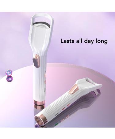 Verdant Touch Electric Eyelash Curler 2 in 1 Heated Eyelash Curler with Hair Dryer Larger Heating Silicone Pad Rechargeable Electric Lash Curler - Buy Online on SooperMarket.com