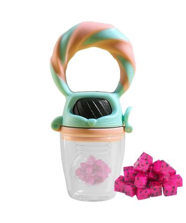 Jingling Fruit Pacifier Feeder - Safe Silicone Teething Tool for Babies | Soft Vegetable & Fruit Food Feeder - Buy Online on SooperMarket.com