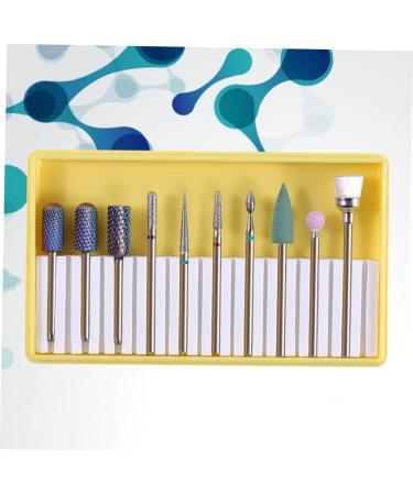 Beavorty 2 Sets Nail File Drill Bits Grit Manicure sand tool nail grinding polisher Nail Art supplies Nail Drill Replacement Bits Gel Nails Bit Cuticle Drill Bits Grinding head alloy 5x1cmx2pcs Yellowx2pcs - Buy Online on SooperMarket.com