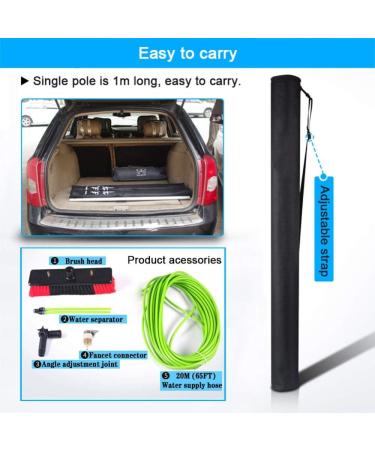 Photovoltaic Panel Cleaning Window Clean 3-12M Water Fed Telescopic Brush Extendable Cleaner Conservatory Roof Cleaning Tools Pole/6M Rod 35cm Brush Head 5M/17FT - Buy Online on SooperMarket.com