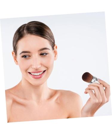 WOFASHPURET Retractable Powder Brush Makeup Supplies Dense Foundation Brush Powder Foundation Brush Makeup Tool Makeup Brush Foundation Applicator With Cover Artificial Fiber Cosmetic Travel - Buy Online on SooperMarket.com