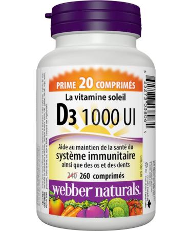 Webber Naturals RoyalRed Krill Oil 1000 mg 30 Softgels Supports Cardiovascular Health & Vitamin D3 1000 IU 260 Tablets For Healthy Bones Teeth and the Maintenance of Good Health - Buy Online on SooperMarket.com