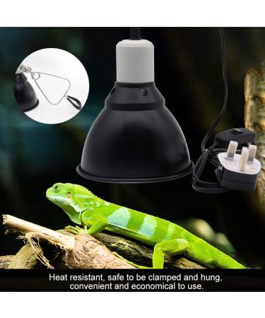 Hisunfarm Reptile Pet Heat Lamp Holder with Clip | 300 Watt UVA/UVB Bulb Guard for Lizard, Turtle, Snake, Spider & Chick - Buy Online on SooperMarket.com