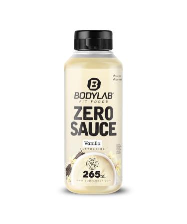 BODYLAB24 Zero sauce vanilla 265ml low-calorie only 3-9 kcal each 15g portion fat and sugar reduced perfect for refining dishes as a sauce or dressing ideal for each diet vanilla 265 ml (1 Pack)