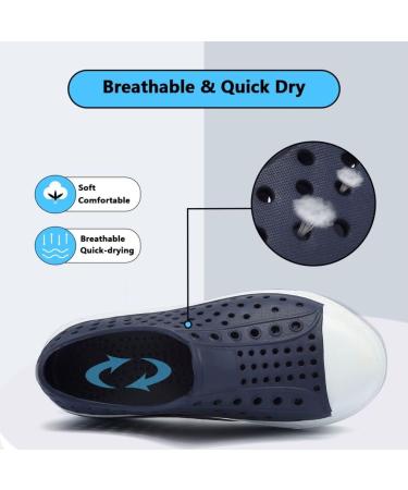 Ziitop Kids Toddler Water Shoes - Anti-Slip Breathable Beach Sandals for Boys Girls - Quick Dry Lightweight Sneakers for Swim and Garden - Blue, Little Kid Size 3 - Buy Online on SooperMarket.com