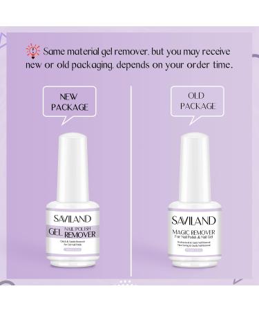Saviland Gel Nail Polish Remover (3 Pack) - Professional & Quick 3-6 Minute Removal - No Foil Soaking Needed - Buy Online on SooperMarket.com