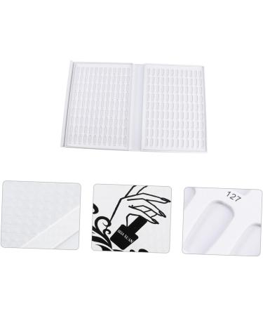 minkissy 216 Nail Color Card Nail Polish Card Nail Color Book Display Card White Manicure medium White - Buy Online on SooperMarket.com