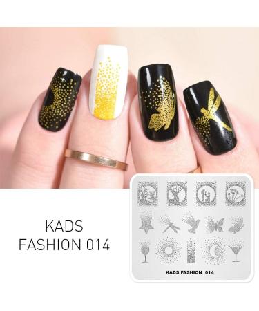 Alexnailart Nail Art Stamping Templates - Star Noon Butterfly Design (FA014) - Buy Online on SooperMarket.com