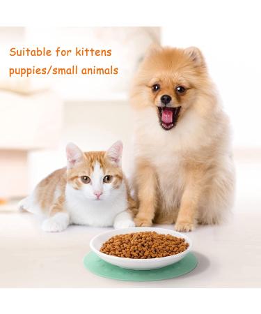 Ceramic Cat Food Plates and Wide Bowls for Stress-Relief Whisker Fatigue | Cat Feeding Dishes in White & Black - Buy Online on SooperMarket.com