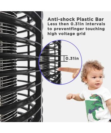 HUNTINGOOD Bug Zapper - Portable Indoor Insect Killer with 365NM UV Lamp - Chemical Free, Child Safe - Spare Bulb Included - 2023 Upgraded - Buy Online on SooperMarket.com