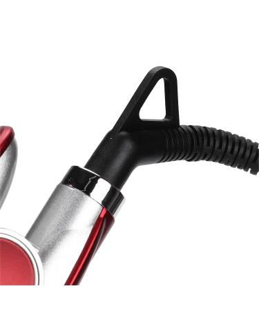 U-Shaped Curling Iron | Portable Hair Curler with 5 Adjustable Modes | Safety PTC Heating - Red - Buy Online on SooperMarket.com