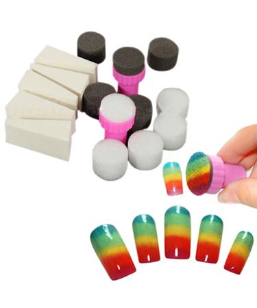SANWOOD Nail Art Tools Set - Sponges Stamps & DIY Nail Buffer for Stunning Manicure - Buy Online on SooperMarket.com
