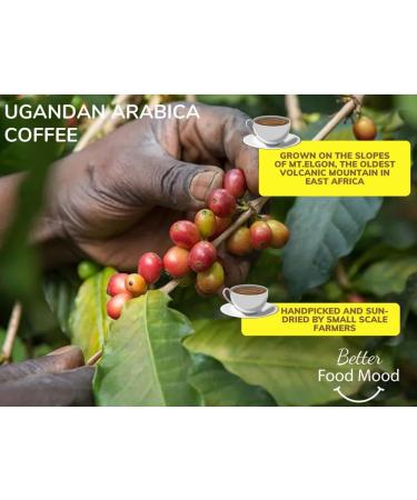 Ugandan Medium Roast Arabica Coffee Beans 100g | Single Origin Mt. Elgon 100% Arabica Coffee Beans Sourced from Small Scale Farmers | Better Food Mood - Buy Online on SooperMarket.com