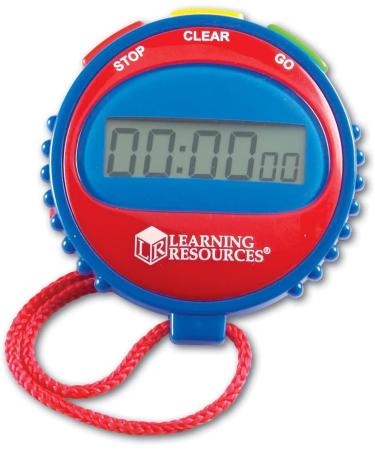 Learning Resources Simple 3 Button Stopwatch for Science Investigations and Math Exercises | Ages 5 - Buy Online on SooperMarket.com