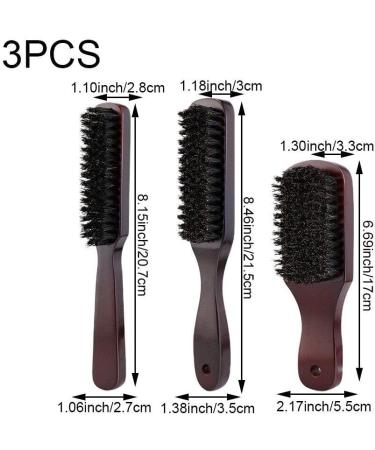 Shop Men's Wooden Beard Brush - Boar Bristle Mustache & Hair Styling Comb for Grooming | International Shipping Available - Buy Online on SooperMarket.com