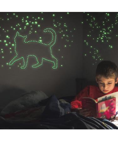 Glow in The Dark Stars Decals 633 Pcs - Luminous Dot 3D Starry Stickers for Ceiling and Wall Decor - Kids Bedroom Green - Buy Online on SooperMarket.com