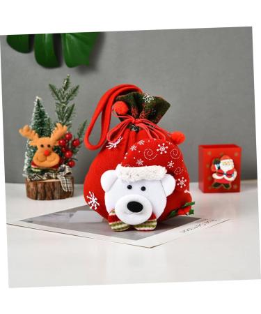 Anneome Pouch 3pcs Christmas Bag Candy Bags Christmas Tree Hanging Ornament Doll Wrapping Bags Drawstring Bag - Buy Online on SooperMarket.com