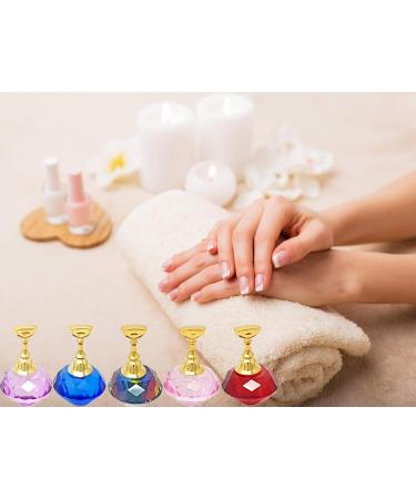 Kiara World Magnetic Nail Art Tips Stand Crystal Base Alloy Holders Manicure Set Practice Holder Salon Tool DIY (Pink) - Buy Online on SooperMarket.com