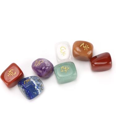 Crystal Rough Stone Raw Stones Runites Gift Runes Sanskrit Gifts Set Presents Tools - Buy Online on SooperMarket.com