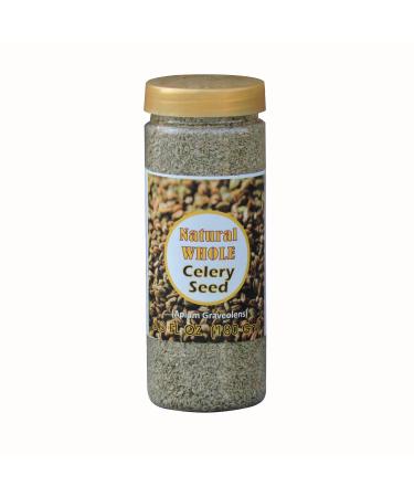 Natural Raw Dried Celery Seeds Grown in India | 6.3 Oz (180 Grams)