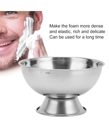 Premium Stainless Steel Shaving Soap Dish & Mug - Stabilized Base Shaving Cup & Brush Holder for Home & Salon Use - Buy Online on SooperMarket.com