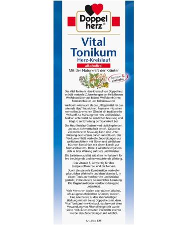 Doppelherz Vital Tonic for Cardiovascular Support - 750 ml (2 Pack) | International Shipping Available - Buy Online on SooperMarket.com