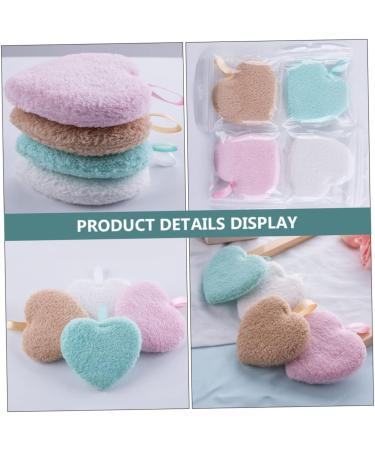 FOMIYES 12 Pcs Heart Shape Makeup Remover Puffs - Soft Cleansing Wipes & Cotton Pads for Effortless Makeup Removal - Ideal Facial Sponge & Makeup Supplies - Buy Online on SooperMarket.com