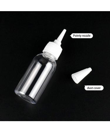 1oz Clear Plastic Bottles with Twist Top Cap 12 Pack BPA-Free - Ideal for Hair Oils - Includes 12 Labels - Buy Online on SooperMarket.com