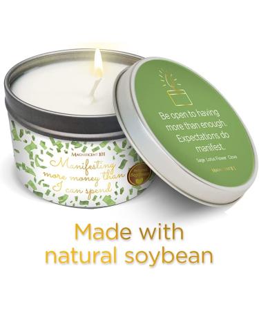 Manifesting Abundance: 101 Money Magnet Tin Candle - 6oz - Buy Online on SooperMarket.com