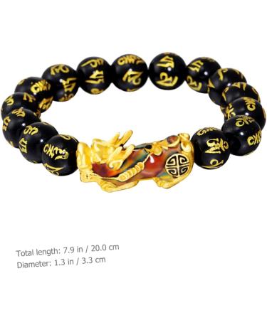 FRCOLOR 2pcs Bracelet Blue Bracelet Buddha Bracelets Pi Yao Bracelet Feng Shui Bracelet Pulseras De Proteccion y Buena Suerte Dragon Bracelet Man Bracelet Beaded Display Alloy Male 21x3CMx3pcs As Shownx3pcs - Buy Online on SooperMarket.com