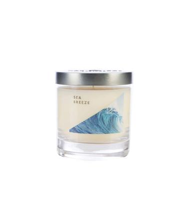 WAX LYRICAL Medium Wax Fill Candle Sea Breeze. Burn Time Approx 50 Hours Jar Silver Medium Jar