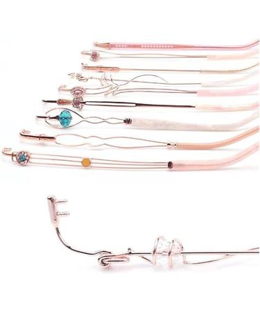 Ranara Replacement Glasses End Tips - Pink Borderless Glasses Legs & Accessories Rhinestone Brembes 2-Hole Brackets - International Shipping Available - Buy Online on SooperMarket.com
