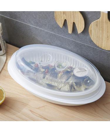 Cabilock 1pc Steamer Pasta Containers Dumpling Oven Rice Multifunction White Food Grade Pp Household Products 32.7x18.6cm - Buy Online on SooperMarket.com