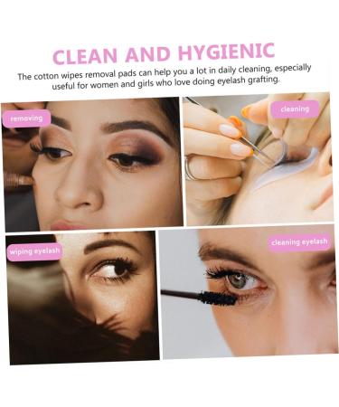Angoily 200pcs Eyelash Cleaning Pads - Nail Polish Remover Wipes & Glue for Lash Extensions - Buy Online on SooperMarket.com