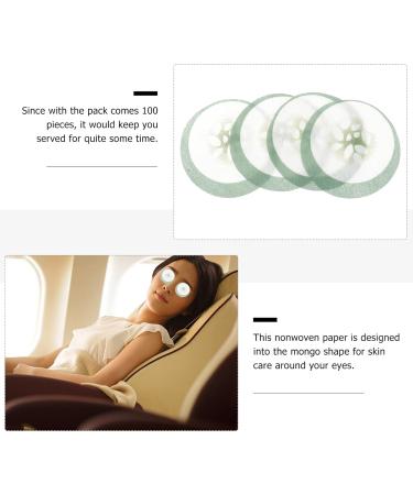 OSALADI 100pcs Disposable Cucumber Eye Masks - Nonwoven Beautifying Eye Skin Care - Perfect for International Shipping - Buy Online on SooperMarket.com