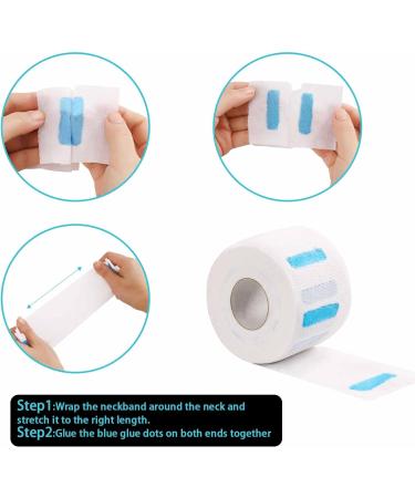 5 Rolls Disposable Barber Neck Strips - Professional Stretchy Paper Hairdressing Accessory for Salons & Barbers - International Shipping - Buy Online on SooperMarket.com