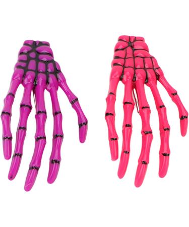 6 Pieces Gothic Skeleton Hands and Bone Hair Clips Fashion Punk Rock Devil Claw Hair Clips Women Girls Hair Accessories - Buy Online on SooperMarket.com