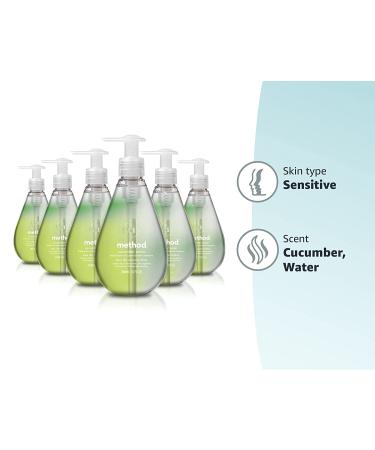 Method Gel Hand Wash - Cucumber Water 12 oz (Pack of 6) | Refreshing Cucumber Scent | Eco-Friendly Packaging - Buy Online on SooperMarket.com
