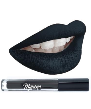 Black Matte Lipstick Lightweight Velvet Smooth Finish Long Lasting Waterproof Linda