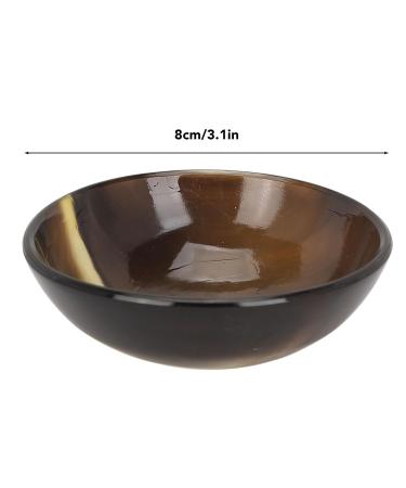 Jauarta Guasha Board Bowl - 8cm Round Durable Ox Horn Massage Tool with Smooth Surface - Buy Online on SooperMarket.com