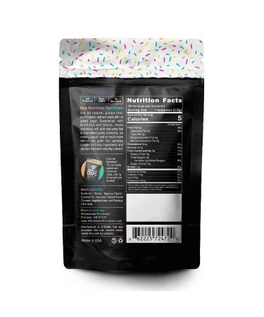 Keto Sprinkles 6 oz. - Dye-Free, Non-GMO, Vegan, Gluten-Free, All-Natural Sugar-Free Sprinkles - 1g Net Carb (Rainbow) - Larger Value Size - Buy Online on SooperMarket.com