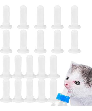 Shenrongtong K tzchnippel: 20-Piece Pet Still Nipple Feed Set for Kittens Puppies & Lizards - Transparent Bottle Nipple for Easy Feeding - Buy Online on SooperMarket.com