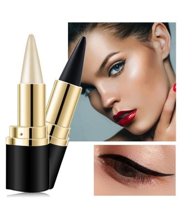 Aaiffey 2 Colors Gel Eyeliner Set - Waterproof Smudge Proof Eye-liner Pencil for Women - Long-Lasting Matte Black Eyeliner Stick - Silver and Brown Shades - Buy Online on SooperMarket.com