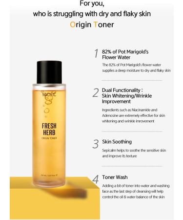 NACIFIC Fresh HERB Origin Toner - Natural Skin Soothing Solution - Buy Online on SooperMarket.com