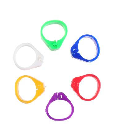 600 Pcs Pigeon Foot Ring Chicken Foot Ring Baby Large 1X0.5cmx3pcs Colorfulx3pcs