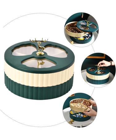 Alipis Box Dried Fruit Storage Box Snack Containers Cookie Plate Snack Tray to Rotate Tableware Nut - Buy Online on SooperMarket.com